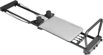 AeroPilates Reformer 287 - Pilates Reformer Workout-Maschine für Heim-Fitnessstudio - Pilates Reformer mit 3 Widerstandsschnüren - Bis zu 136 kg Gewichtskapazität