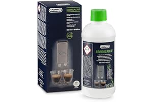 De'Longhi EcoDecalk Entkalker DLSC500, 5 Entkalkungs Dosen, Kaffee Maschinen Entkalker, Kaffee Maschinen Wartungs Zubehör, Pflanzliche Inhaltsstoffe, Flasche mit 5 Dosen, 500ml