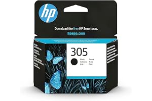 HP 305 Schwarz, Original Druckerpatrone | Tinte für HP DeskJet serie 2700, 4100, HP Envy serie 6020, 6030, 6420, 6430, ~120 Seiten (3YM61AE)