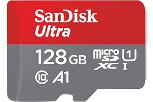 SanDisk Ultra Android microSDXC UHS-I Speicherkarte 128 GB + Adapter (Für Smartphones und Tablets, A1, Class 10, U1, Full HD-Videos, bis zu 140 MB/s Lesegeschwindigkeit) single Pack | Adapter im Lieferumfang enthalten, bis zu 140 MB/s, UHS-I, U1, Klasse 10, A1, Full-HD-Video