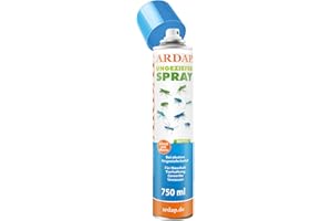 ARDAP Repell Ungezieferspray 750ml - Insektenspray bei akutem Ungezieferbefall - Abwehrend bei Insektenbefall - Insektenspray Wohnung - Schädlingsfrei - Wirkt schnell & effektiv (PT19)