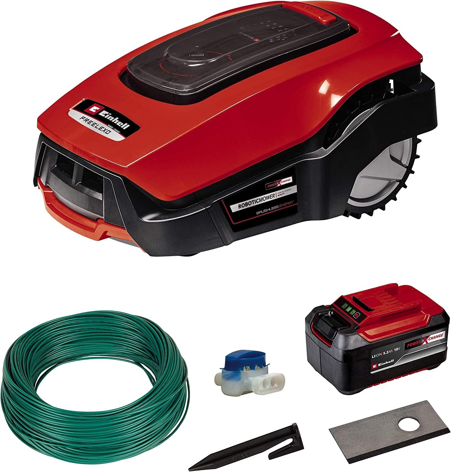 Mähroboter FREELEXO 1200 LCD BT (für bis zu 1200 m², Multizonen-Mäher, Bluetooth App-Steuerung, für  Herstellerbild