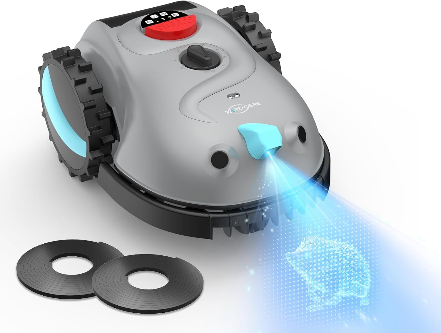 V100 Mähroboter ohne Begrenzungskabel, mit KI-Vision Navigation, Kein RTK, Kein Signalabbruch, 150 Hinder Herstellerbild